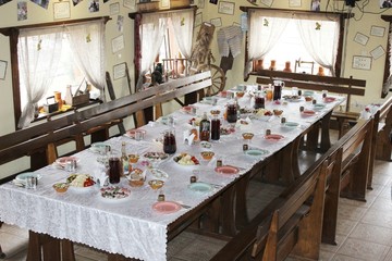 Food and drink in the restaurant