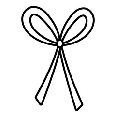 cute bowntie isolated icon