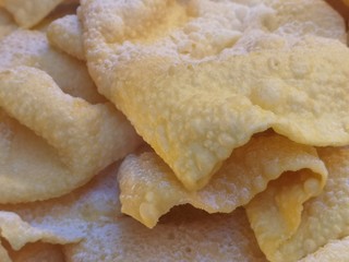 chiacchiere dolce tradizionale per il carnevale italiano