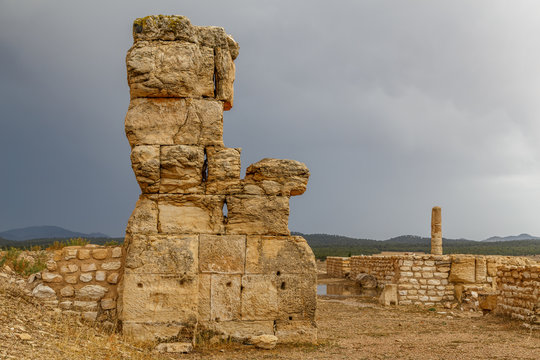 Ruins of the ancient Roman town Ammaedara (modern Haidra), Tunisia
