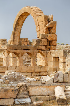Ruins of the ancient Roman town Ammaedara (modern Haidra), Tunisia