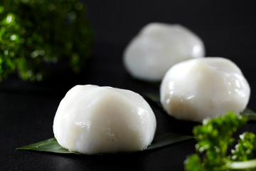 Fresh Chinese ingredients, fish meatballs