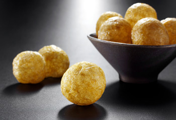 Fresh ingredients, fried tofu balls