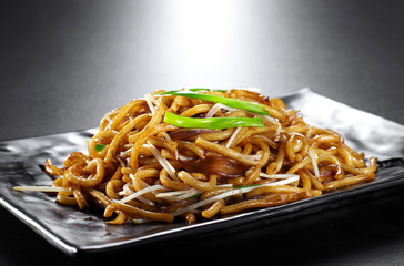 Delicious Chinese cuisine, fried rice noodles