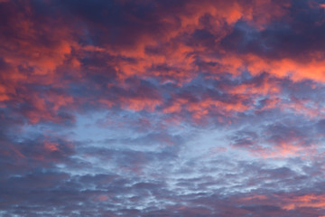 Dramatic pink sunset cloudscape 72