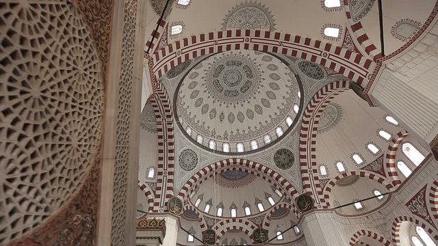 Istanbul Ottoman Sehzade Mosque Interior 4