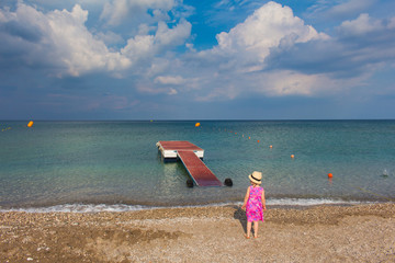 Dziewczynka i morze © Micha