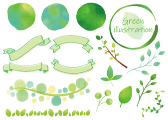 緑　装飾セット