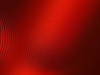 Abstract halftone dots red gradient background