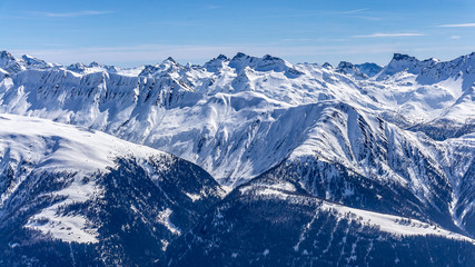 Fototapeta na wymiar Panorama view on alps from Eggishorn