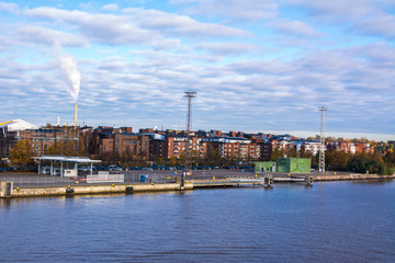 Obraz premium View to Katajanokka, Helsinki, Finland