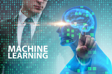 Machine learning concept as modern technology