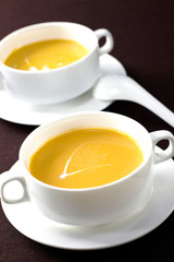 Delicious Chinese cuisine, pumpkin soup