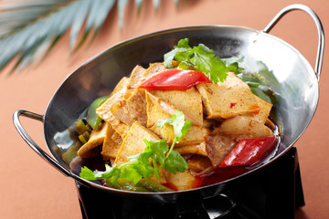 Delicious Chinese cuisine, tofu tablets