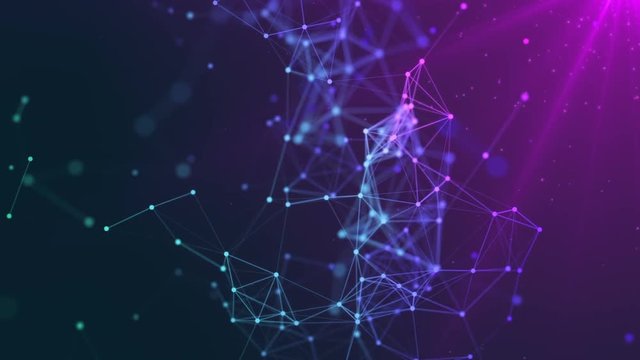 Abstract background plexus in spot.