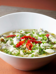 Delicious Chinese cuisine, pickled fish fillets