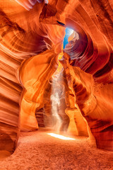 Colorful Antelope slot canyon near Page, Arizona USA - obrazy, fototapety, plakaty