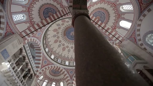 Istanbul Ottoman Valide Atik Mosque Interior Dome
