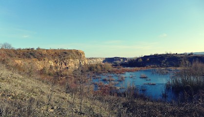 Alter Steinbruch in Rheinhessen