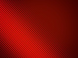 Abstract halftone summer red banner