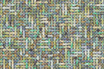 Woven mat, rattan, texture for design background.