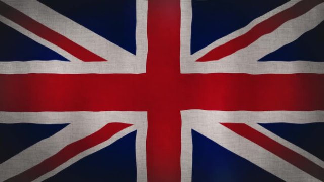 UK Union Jack National Flag animation. 1080HD