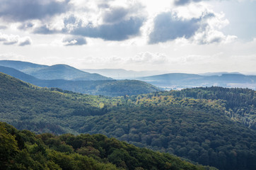 Sandstone rock formation Hohenstein in Germany