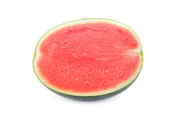 Red watermelon isolated on white background.