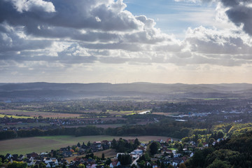 Landscape of Low Saxony in Germany .