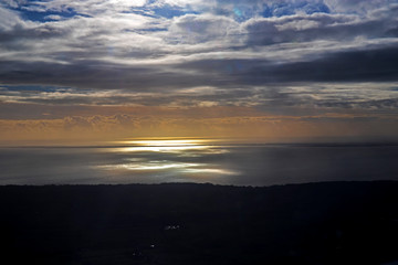 loire and atlantic ocean aerial view