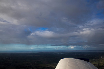 loire and atlantic ocean aerial view