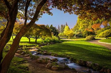 Turin the Giardino Roccioso in the Valentino Park