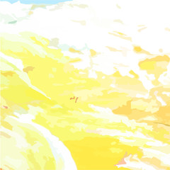 Fototapeta na wymiar abstract yellow watercolor background.Acrylic texture.