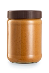 peanut butter in glass jar