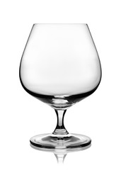empty brandy glass