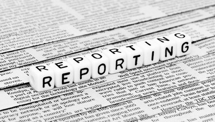 Fototapeta premium Reporting