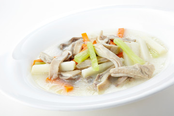 Delicious Chinese cuisine, pork belly yam soup