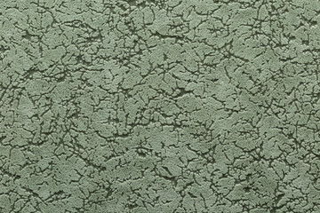 Green textile texture, flock, fluff surface.	