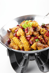 Delicious Chinese Sichuan cuisine, spicy squid