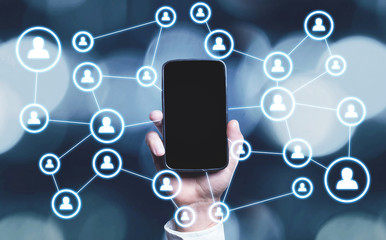 Business connection and social network.