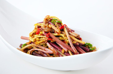 Delicious Chinese cuisine, hot and sour fern roots
