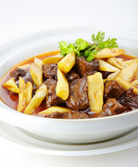 Delicious Chinese cuisine, yam beef