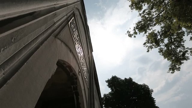 Istanbul Ottoman Valide Sultan Mosque Entrance Timelapse