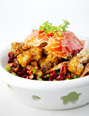 Delicious Chinese cuisine, spicy crab