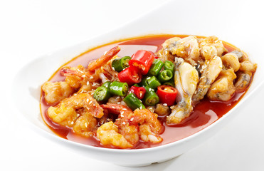 Delicious Sichuan cuisine, fish and frog