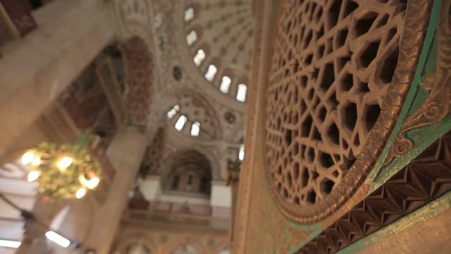 Istanbul Ottoman Valide Sultan Mosque Interior Minber