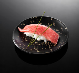 Delicious Japanese cuisine, fish sushi