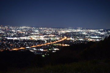 笛吹段公園　夜景