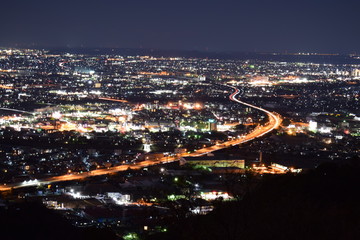 笛吹段公園　夜景