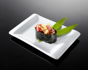 Delicious Japanese food, sushi rolls